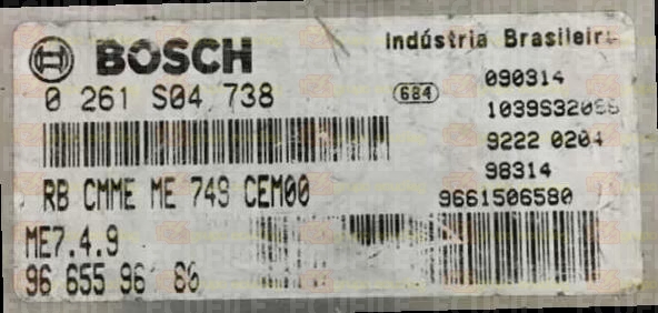 BOSCH ME7.4.9 0261S04738 PSA 9666688680 EEPROM 95320