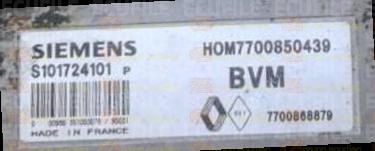 SIEMENS FENIX S101724101P RENAULT 7700868879 HOM7700850439 EEPROM MC68HC11