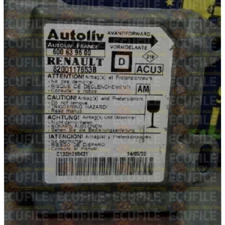 AUTOLIV ACU3 600639600 RENAULT MEGANE SCENIC I 8200117653B AM