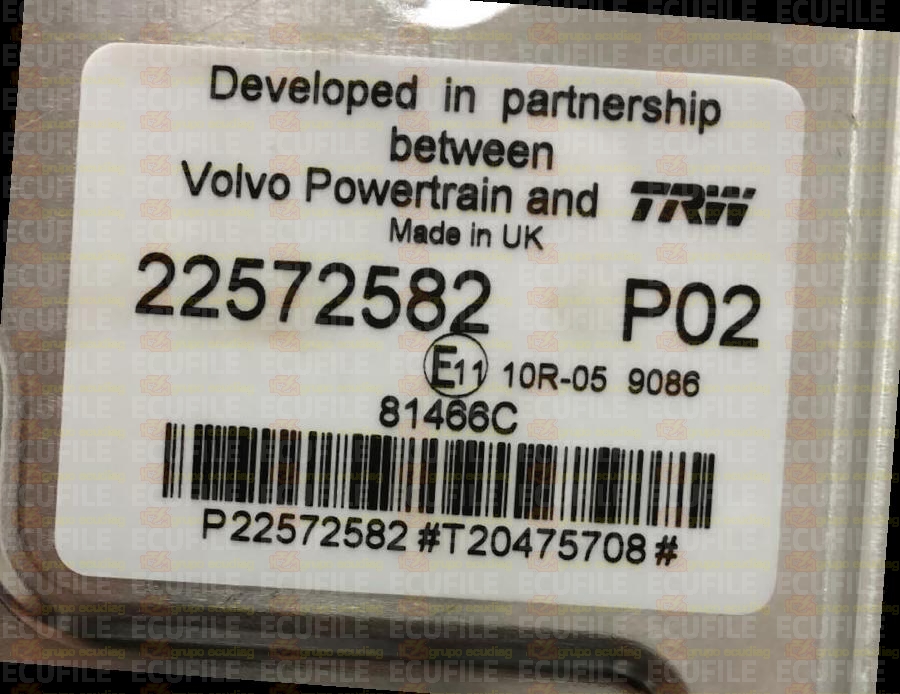TRW EMS2.3 81466C VOLVO EURO6 22572582 P02 VIRGIN