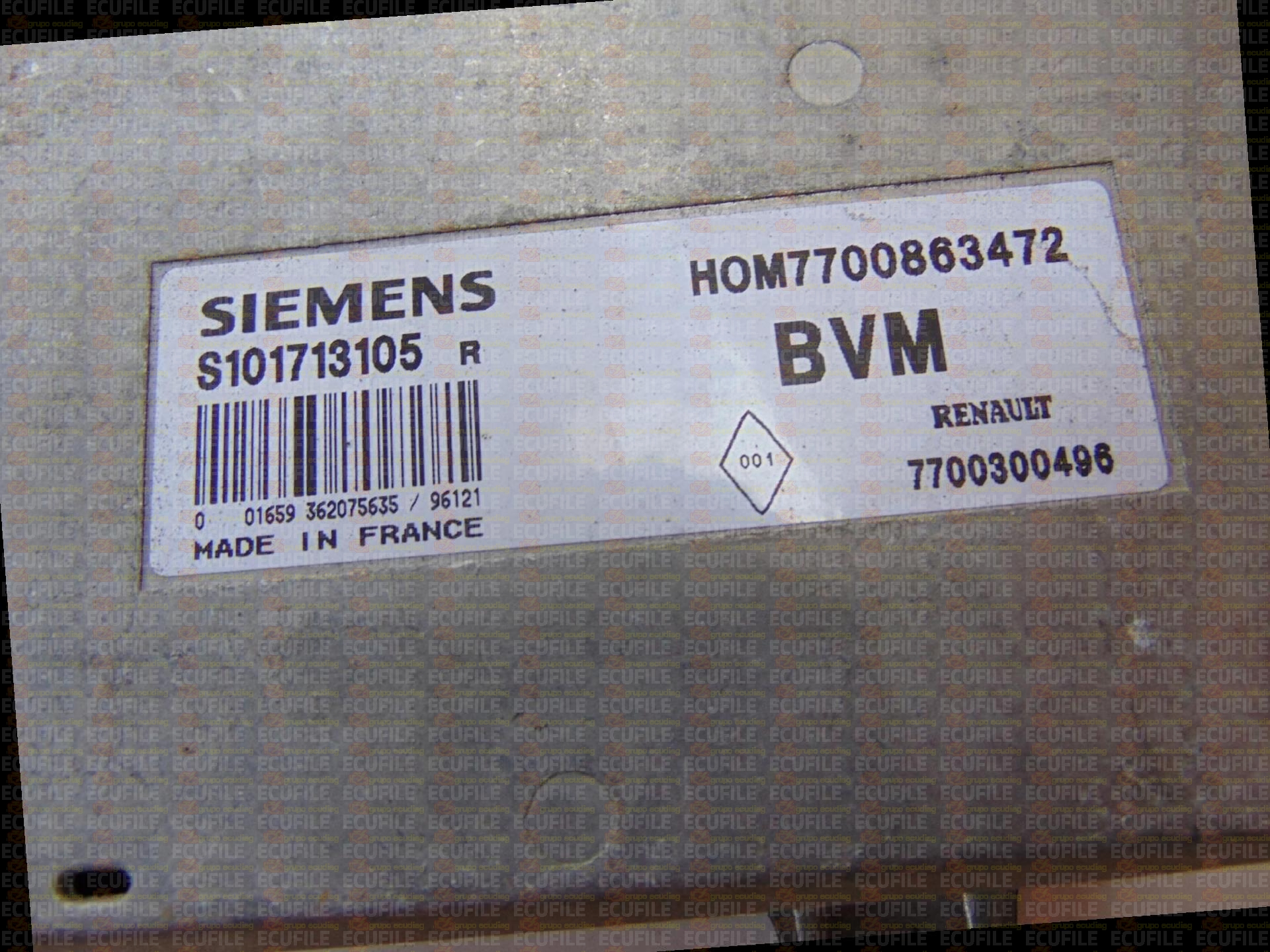 SIEMENS FENIX S101713105R RENAULT 7700300496 HOM7700863472 EEPROM MC68HC11