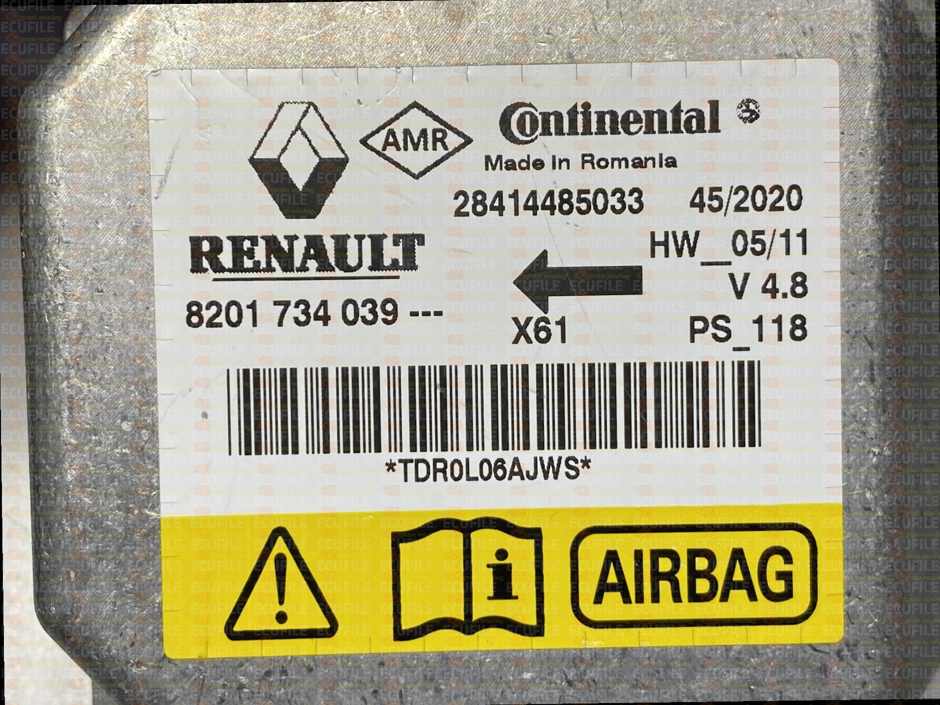 CONTINENTAL TEMIC 28414485033 RENAULT KANGOO II X61 8201734039 0408