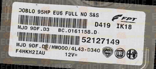 MAGNETI MARELLI MJD 9DF.D3 BC.0161158.D FIAT DOBLO II OPEL COMBO D III 1.3 JTD CDTI 95HP 52127149 HW000 4L43D340