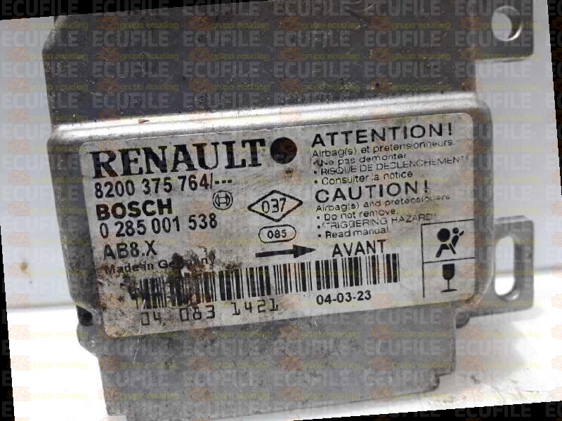 BOSCH AB8.X 0285001538 RENAULT CLIO II 8200375764 EEPROM HC912D60