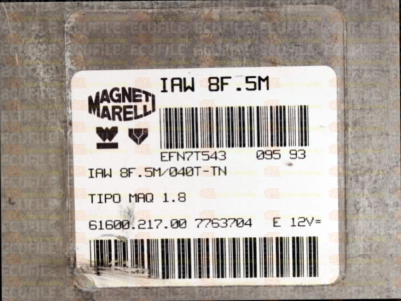 MAGNETI MARELLI IAW 8F.5M 61600.217.00 FIAT TIPO TEMPRA 1.8i 7763704 EEPROM MC68HC11F1