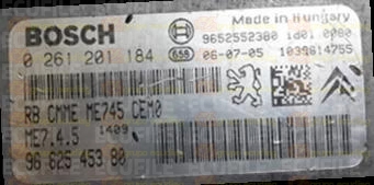 BOSCH ME7.4.5 0261201184 PSA 9662545380 EEPROM 95320