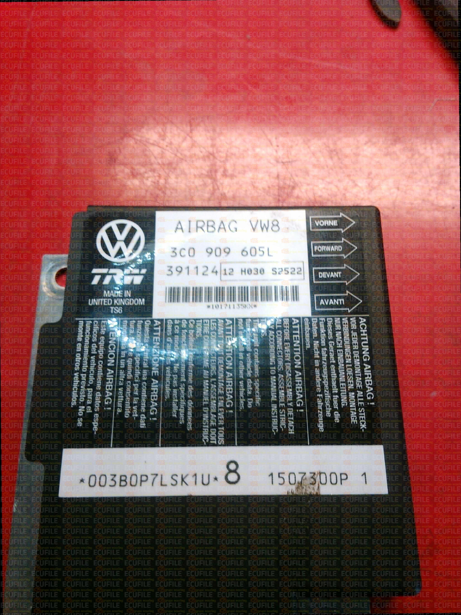 TRW 391124 SEAT LEON 3C0909605L VW8 12 H030 S2522