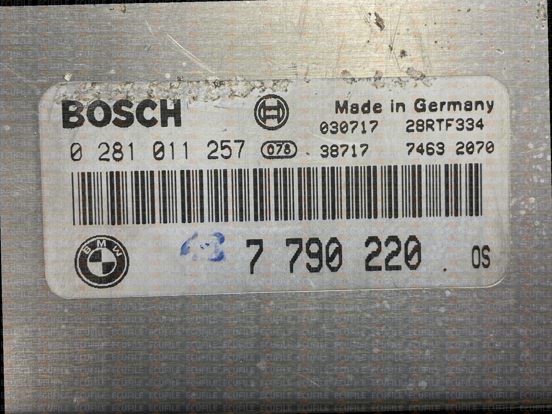 BOSCH EDC15C4-8.36 0281011257 BMW E53 X5 3.0D 184HP 7790220 13617790220 1037361837