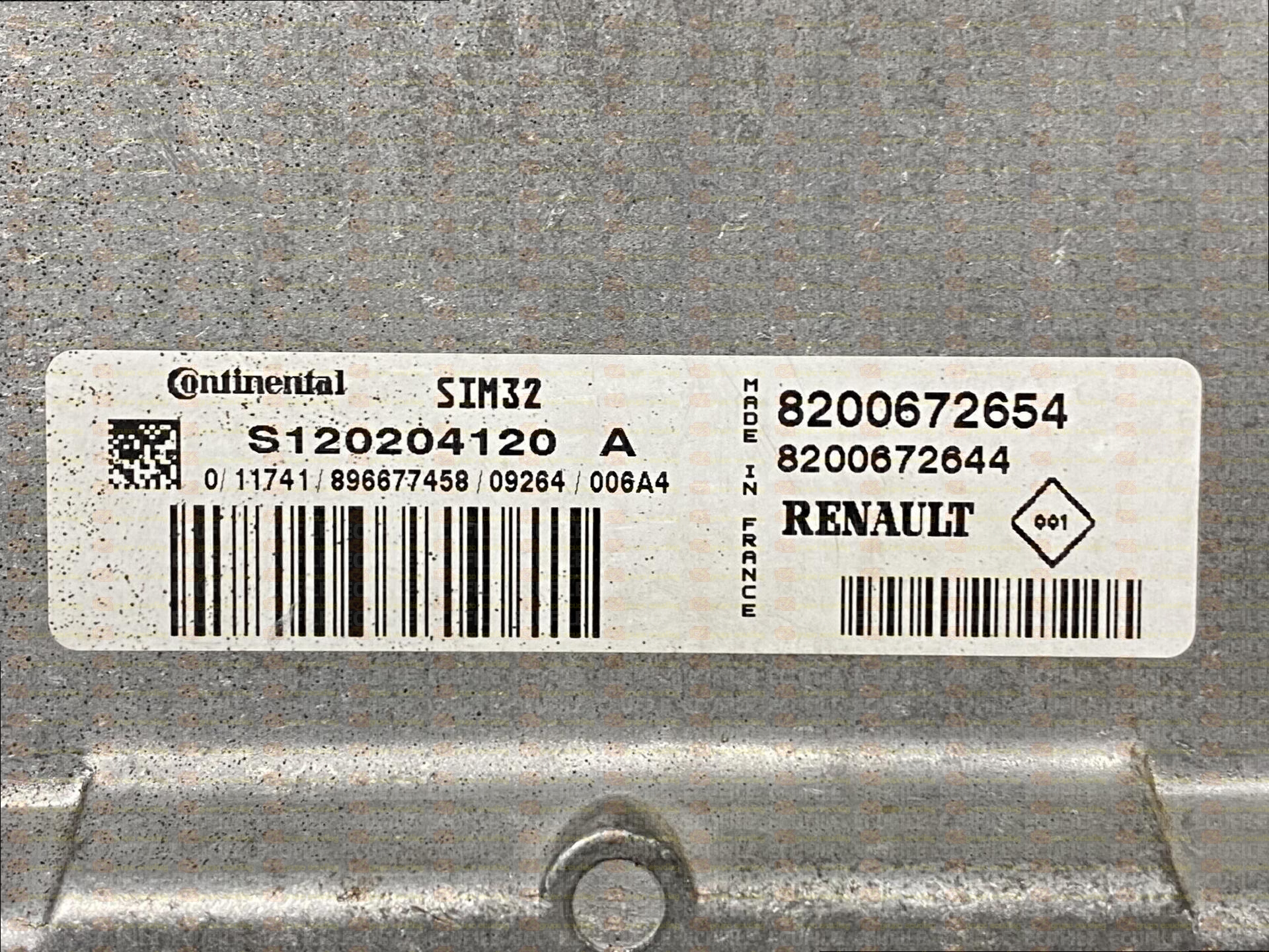 CONTINENTAL SIM32 S120204120A DACIA SANDERO I 1.2i 75HP 8200672654 8200672644 8201037265-5200