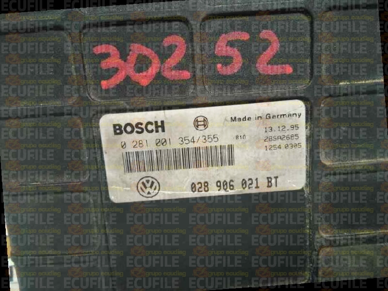 BOSCH EDC1.3.3 MSA12-6.2 0281001354-355 SEAT TOLEDO I 1.9 TDI 110HP 028906021BT