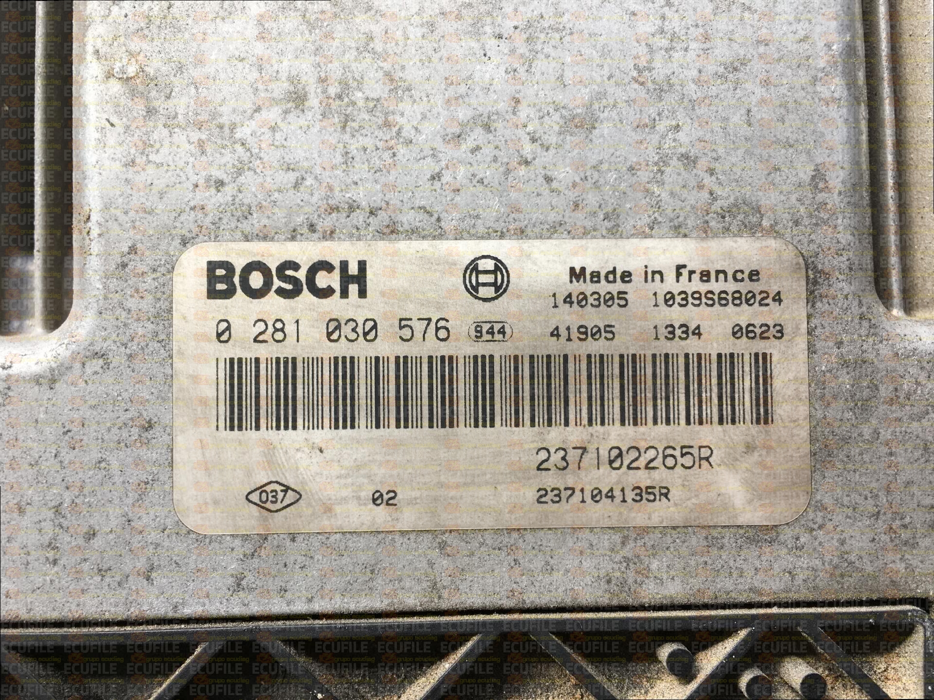 BOSCH EDC17C42-3.21 0281030576 RENAULT MASTER III 2.3 DCI 150HP 237102265R 237104135R 1037537682