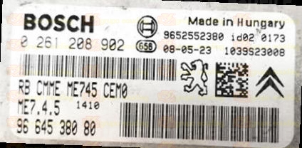 BOSCH ME7.4.5 0261208902 PSA 9664538080 EEPROM 95320