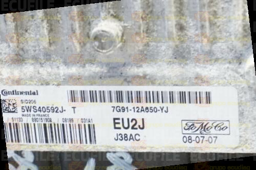 SIEMENS VDO CONTINENTAL SID206 5WS40592J-T FORD MONDEO 1.8 TDCI 125HP 7G91-12A650-YJ EU2J FRBE085000000