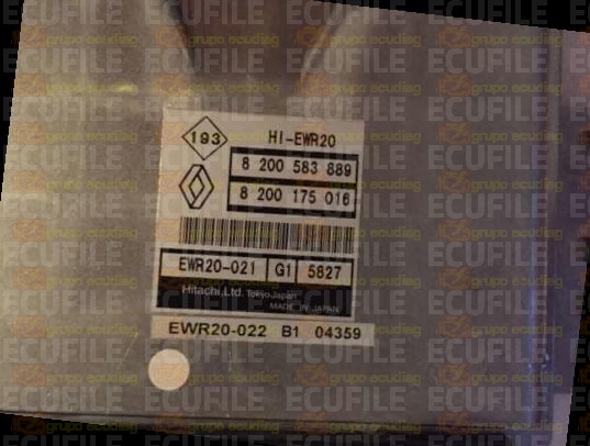 HITACHI HI-EWR20 EWR20-021 G1 5827 RENAULT GRAND ESPACE IV 3.5i V6 24V 240HP 8200175016 8200583889 EEPROM 93C66