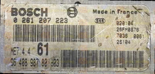 BOSCH ME7.4.4 0261207223 PSA 9640898780 EEPROM 95160