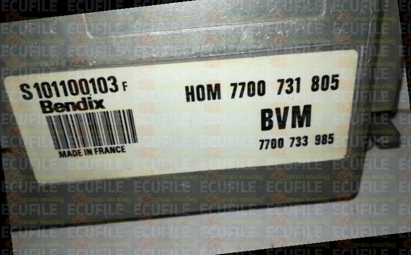 SIEMENS FENIX S101100103F RENAULT 7700733985 HOM7700731805 EEPROM MC68HC11
