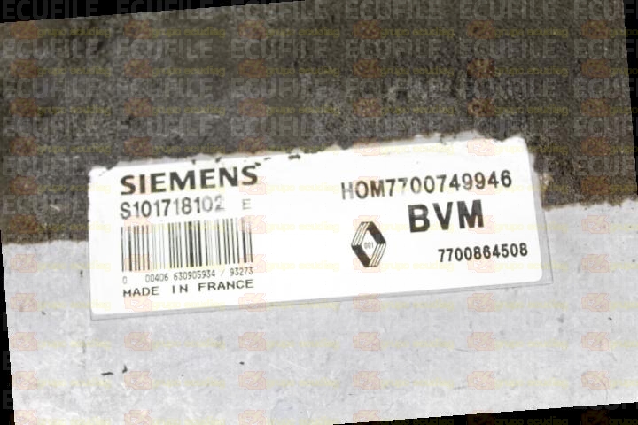 SIEMENS FENIX S101718102E RENAULT 7700864508 HOM7700749946 EEPROM MC68HC11
