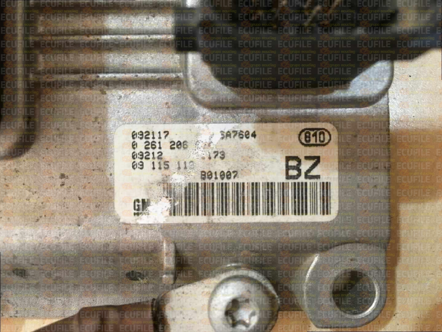 BOSCH ME7.6H4 0261206074 OPEL CORSA III C 1.2i 75HP 09115112 BZ 1037367023