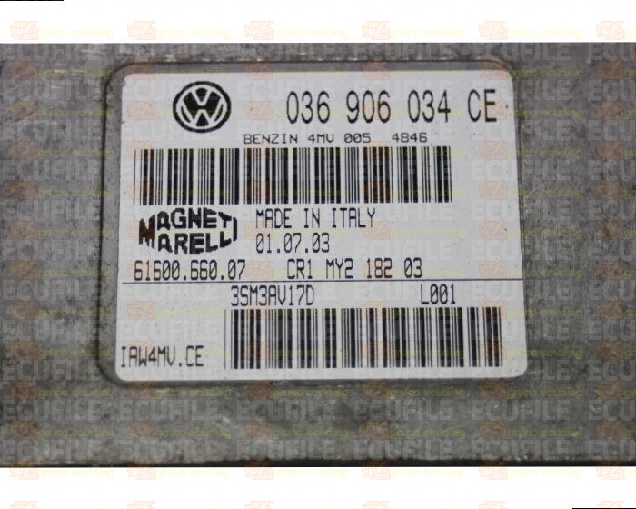 MAGNETI MARELLI IAW 4MV.CE 61600.660.07 VOLKSWAGEN LUPO I 1.4i 75HP 036906034CE 4846