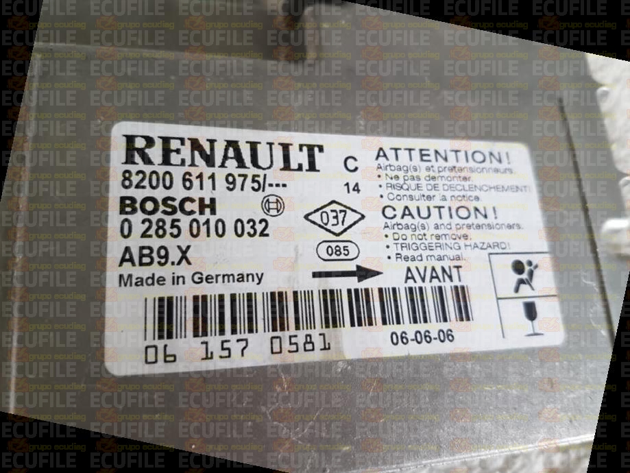 BOSCH AB9.X 0285010032 RENAULT CLIO III 8200611975 EEPROM 95160