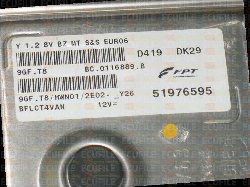MAGNETI MARELLI 9GF.T8 BC.0116889.B LANCIA YPSILON 1.2 51976595 HWN01 EEPROM 95640