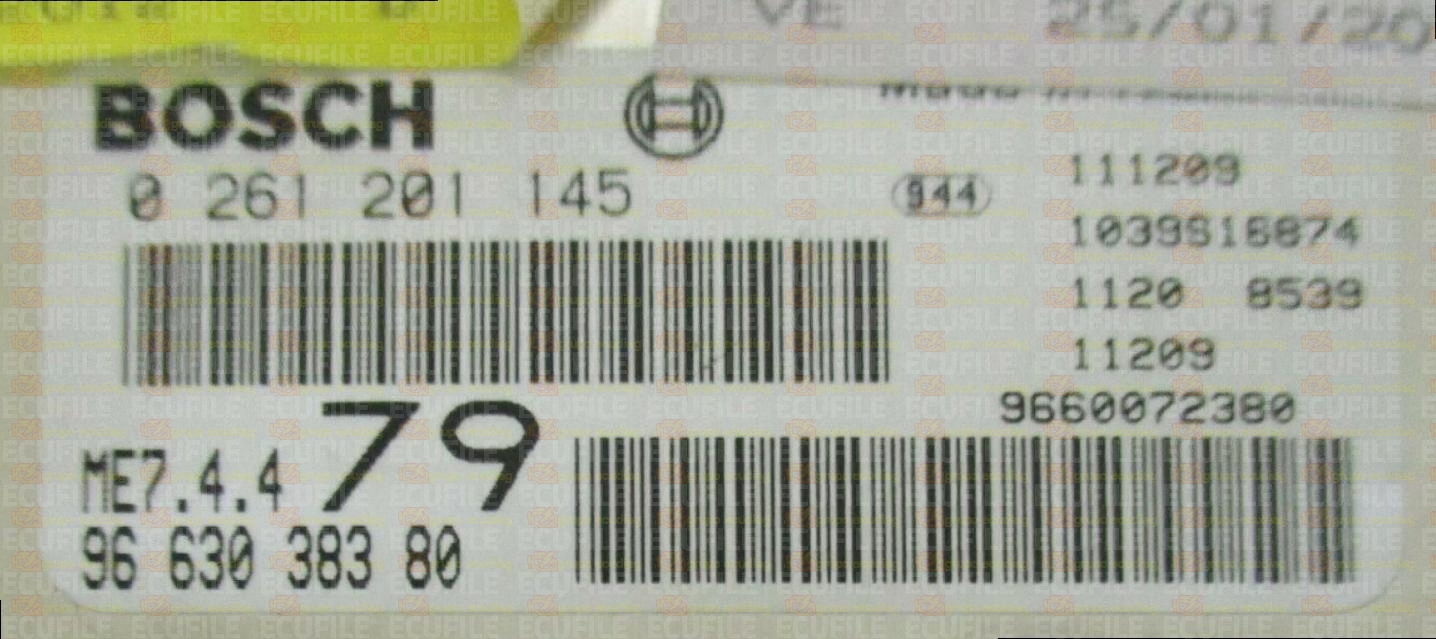 BOSCH ME7.4.4 0261201145 PSA 9663038380 EEPROM 95160