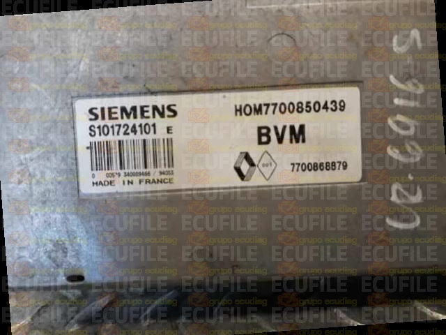 SIEMENS FENIX S101724101E RENAULT 7700868879 HOM7700850439 EEPROM MC68HC11