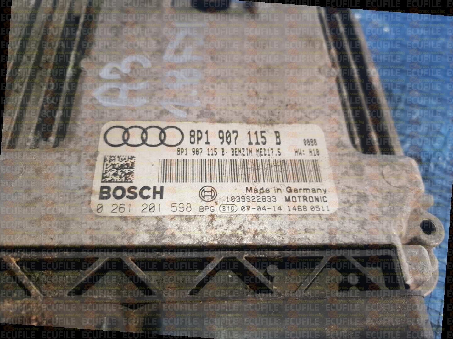 BOSCH MED17.5 0261201598 AUDI A3 II 1.8 TFSI 160HP 8P1907115B 0080 - 1037389465