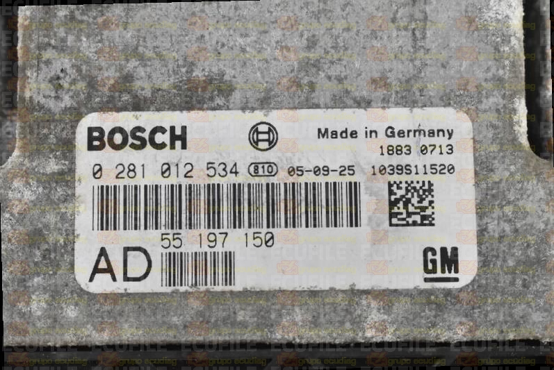 BOSCH EDC16C9-3.11 0281012534 OPEL VAUXHALL 55197150 AD EEPROM 95160