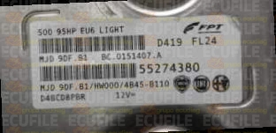 MAGNETI MARELLI MJD 9DF.B1 BC.0151407.A FIAT 500 II 1.3 JTD 95HP 55274380 HW000 EEPROM 95128