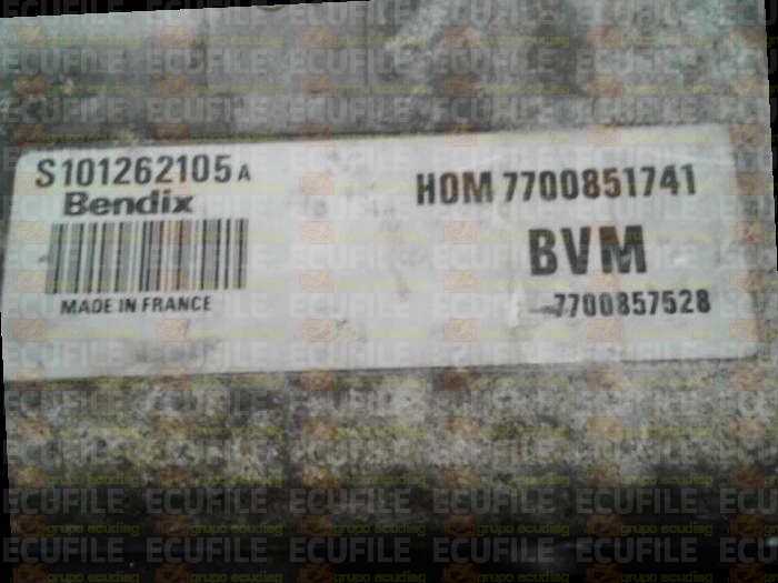 SIEMENS FENIX S101262105A RENAULT 7700857528 HOM7700851741 EEPROM MC68HC11