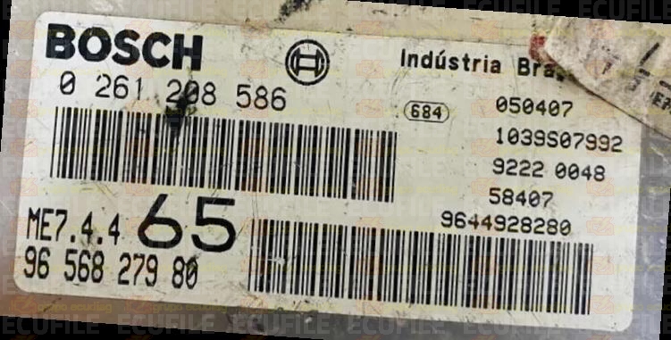 BOSCH ME7.4.4 0261208586 PSA 9656827980 EEPROM 95160