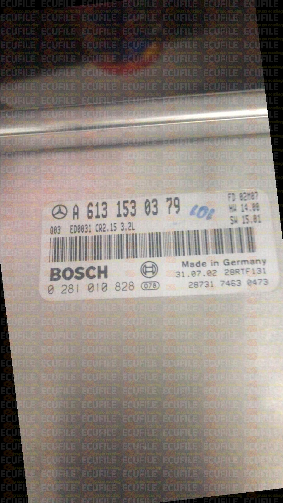BOSCH EDC15C6-4.15 0281010828 MERCEDES W210 E320 II 3.2 CDI 197HP A6131530379 1037351690
