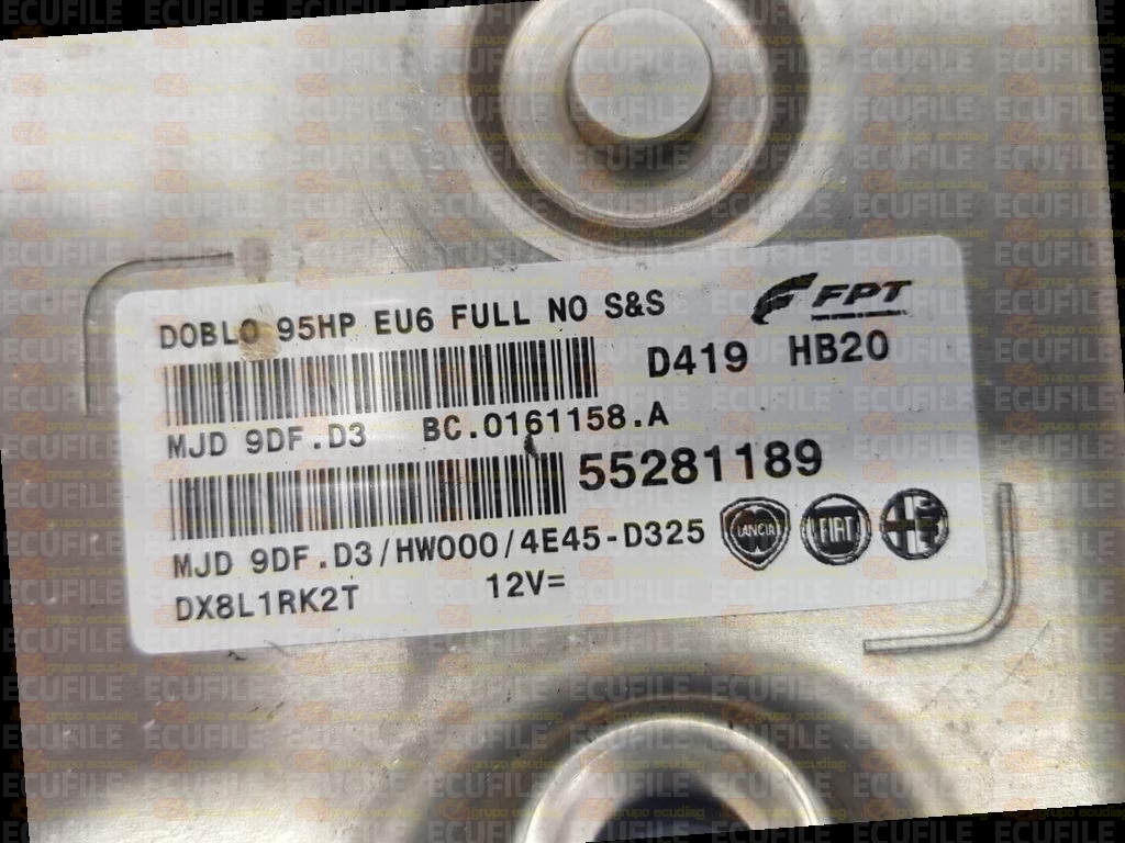 MAGNETI MARELLI MJD 9DF.D3 BC.0161158.A FIAT DOBLO II OPEL COMBO D III 1.3 JTD CDTI 95HP 55281189 HW000 EEPROM 95128