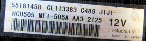 HITACHI MFI-505 HCU505 FIAT STILO 1.8i 16V 133HP 55181458