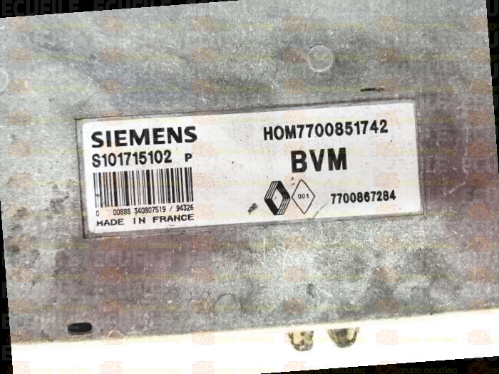 SIEMENS FENIX S101715102P RENAULT 7700867284 HOM7700851742 EEPROM MC68HC11