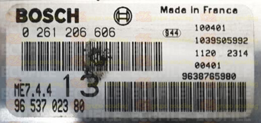 BOSCH ME7.4.4 0261206606 PSA 9653702380 EEPROM 95160