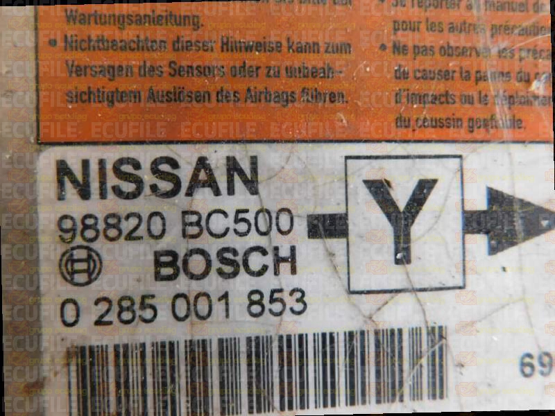 BOSCH AB8 0285001853 NISSAN MICRA 98820BC500 Y