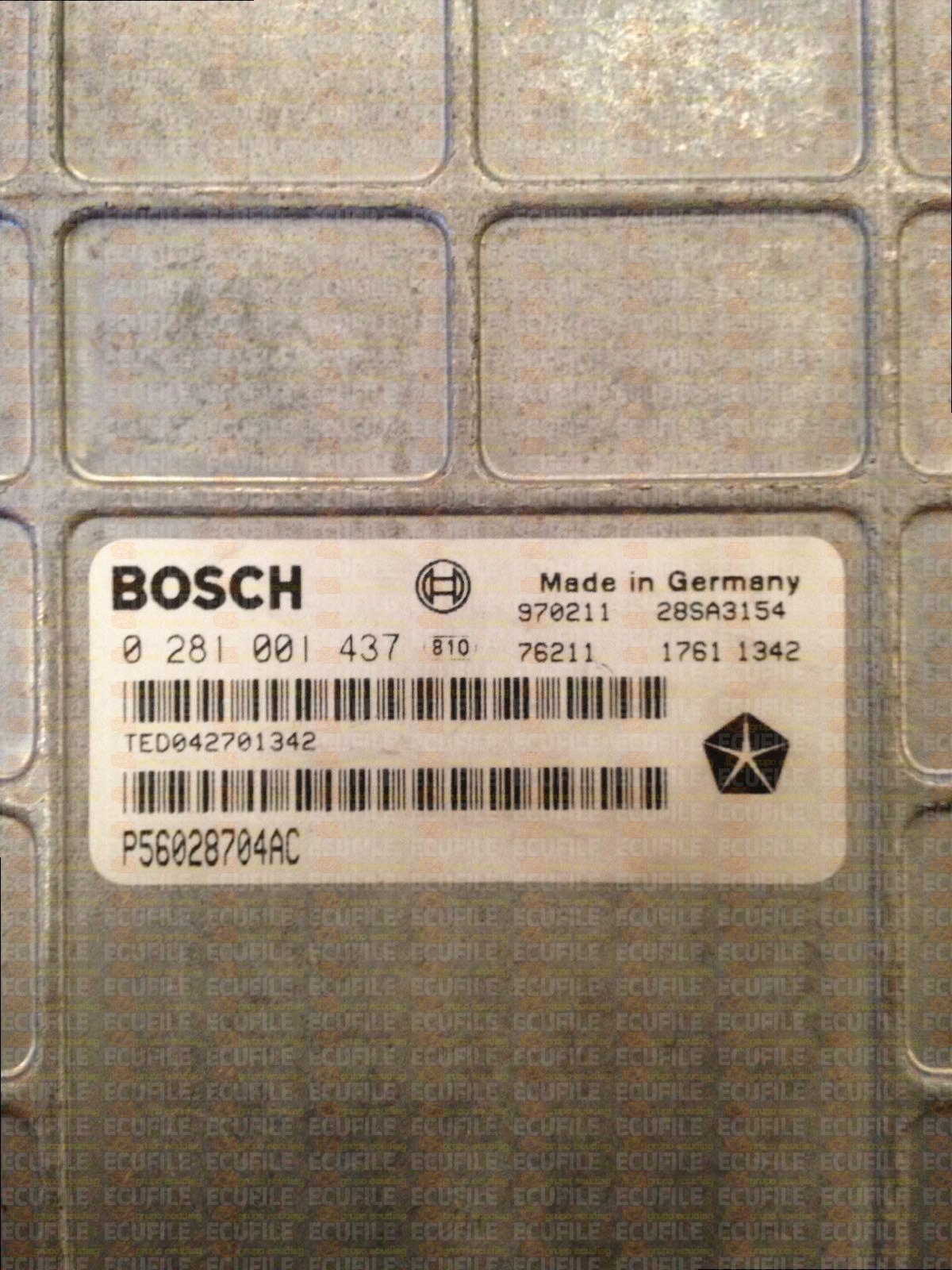 BOSCH EDCMSA15.5-5.5 0281001437 JEEP GRAND CHEROKEE 2.5 TD P56028704AC