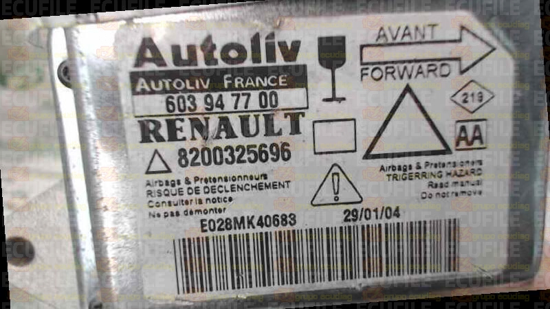 AUTOLIV 603947700 RENAULT LAGUNA 8200325696 AA