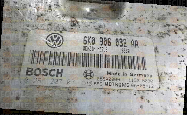 BOSCH ME7.5 0261207071 SEAT CORDOBA I IBIZA II 1.8T CUPRA 155HP 6K0906032AA 1037354562-0002