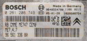 BOSCH ME7.4.7 0261208749 PSA 9656133680 EEPROM 95320