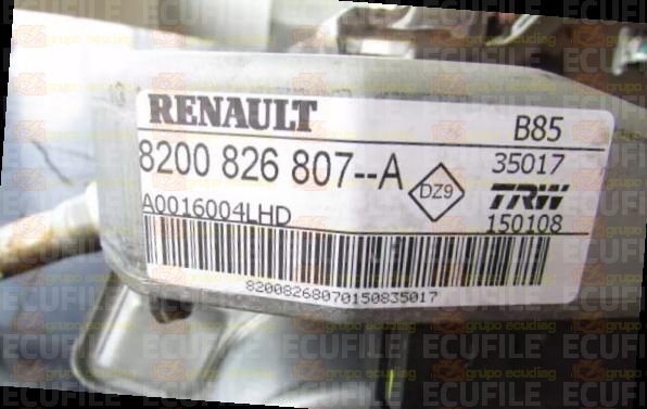 PAS TRW A0016004LHD RENAULT CLIO MODUS 8200826807--A 8200826807A 8200826807-A