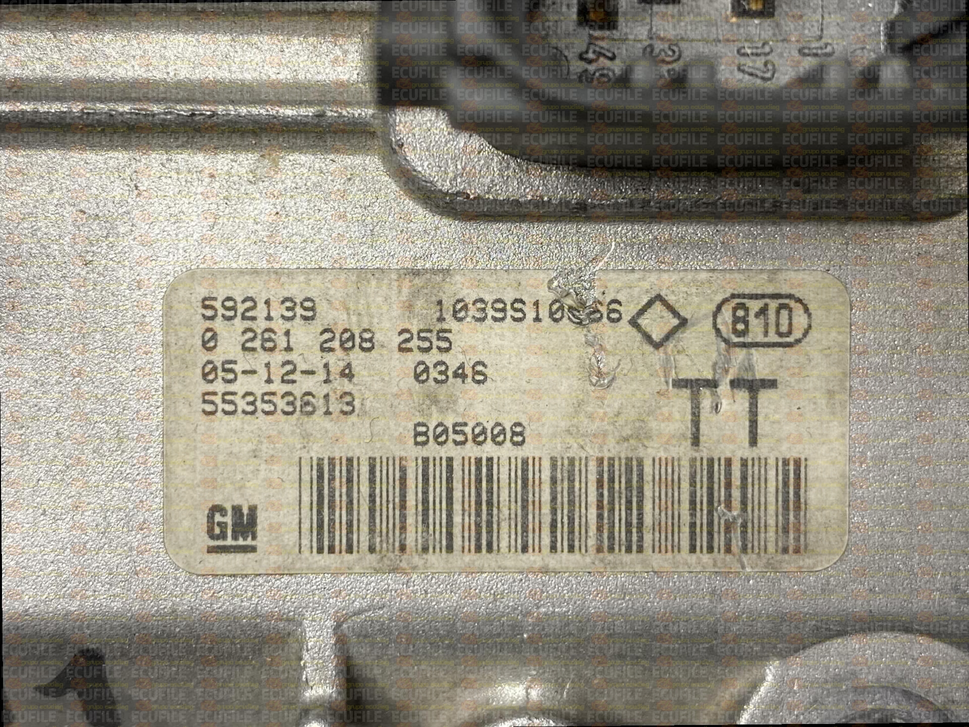 BOSCH ME7.6.2 0261208255 OPEL MERIVA I A 1.4i 90HP 55353613 TT 1037382888