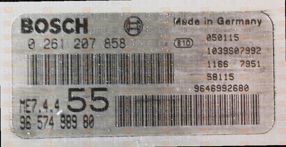 BOSCH ME7.4.4 0261207858 PSA 9657498980 EEPROM 95160