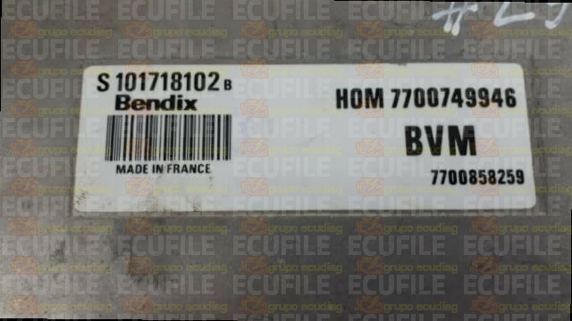 SIEMENS FENIX S101718102B RENAULT 7700858259 HOM7700749946 EEPROM MC68HC11