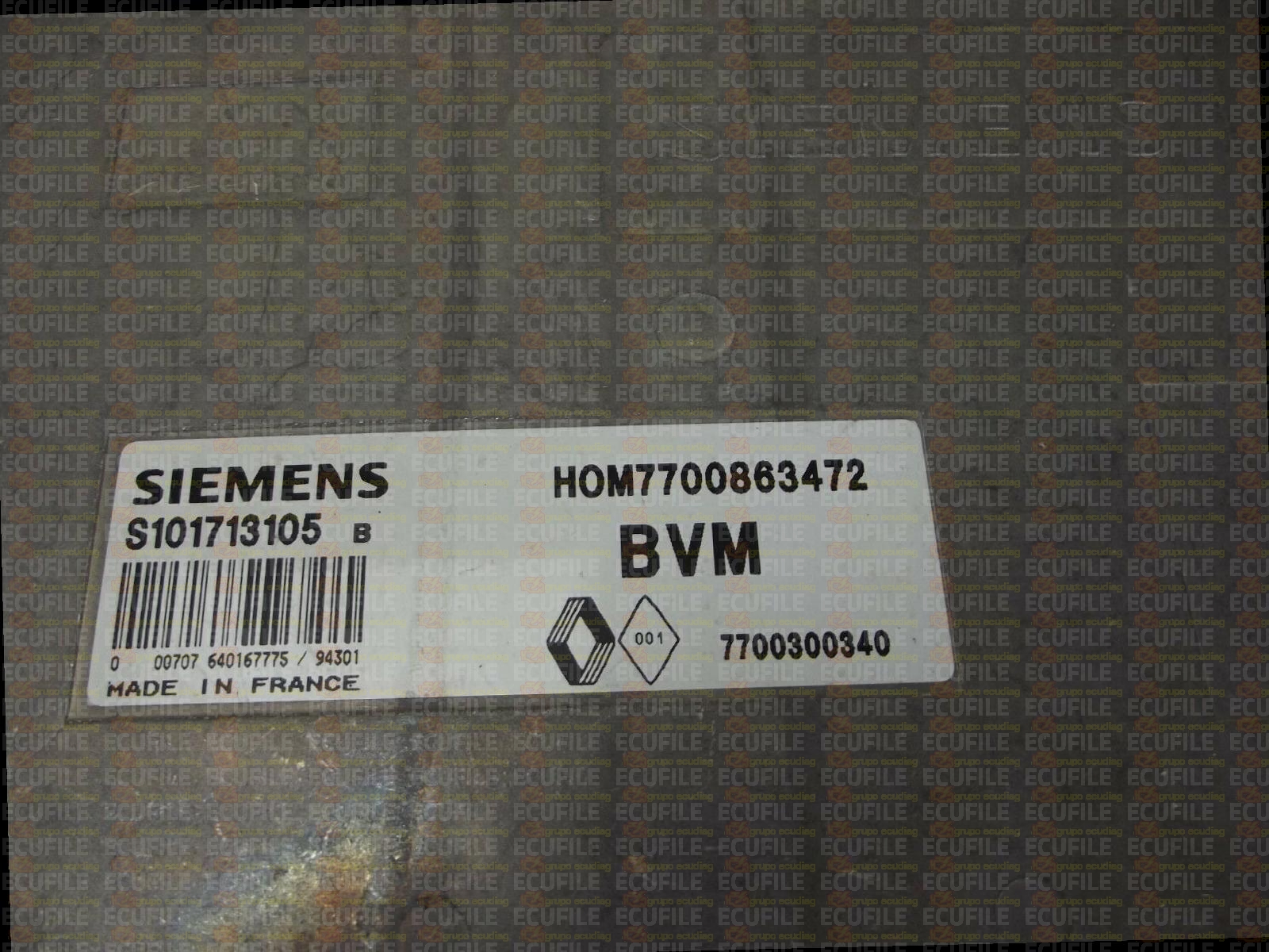 SIEMENS FENIX S101713105B RENAULT 7700300340 HOM7700863472 EEPROM MC68HC11