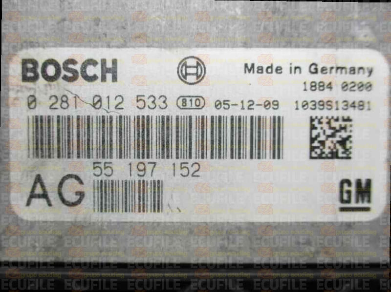 BOSCH EDC16C9-3.21 0281012533 OPEL VECTRA III C 1.9 CDTI 150HP 55197152 AG 1037379019