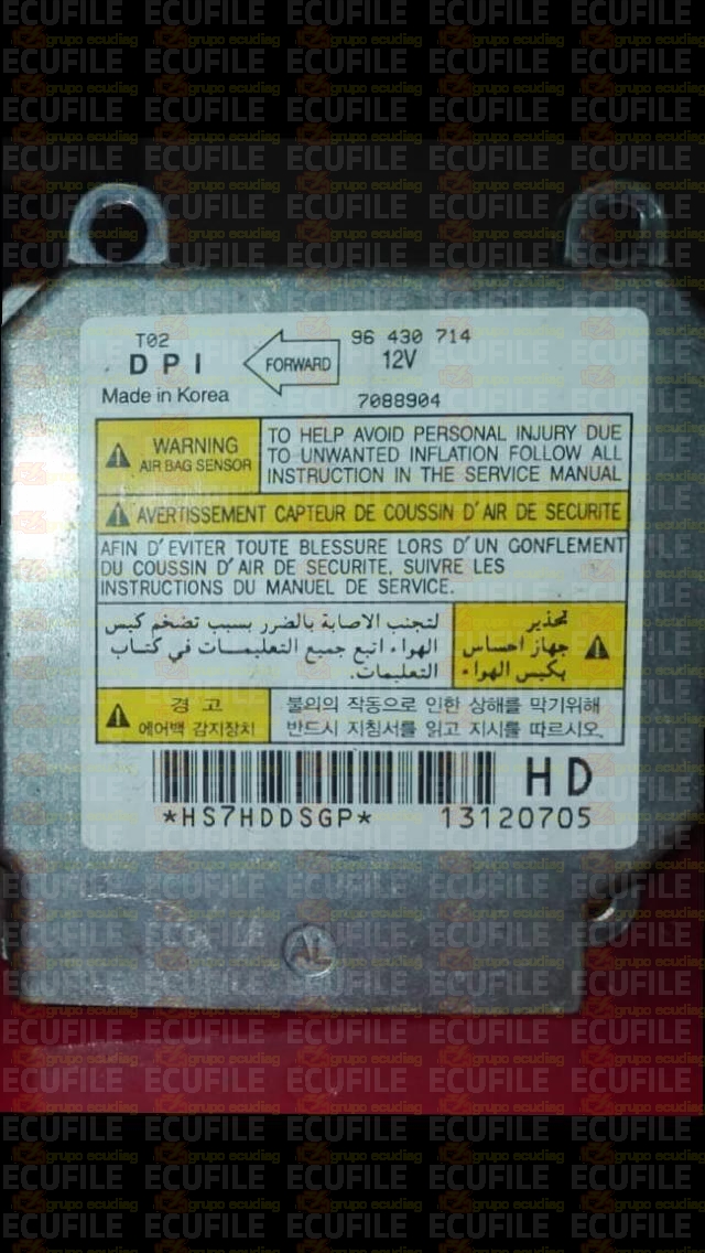 DPI 7088904 CHEVROLET KALOS 96430714