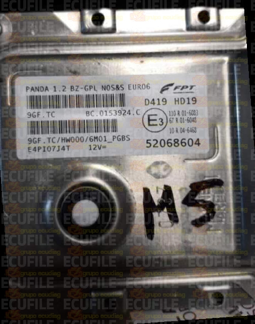 MAGNETI MARELLI 9GF.TC BC.0153924.C FIAT PANDA 1.2 52068604 HW000 EEPROM 95640